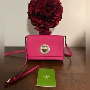 Kate Spade Bags | Kate Spade Hot Pink Sally Crossbody Twist Lock Bag